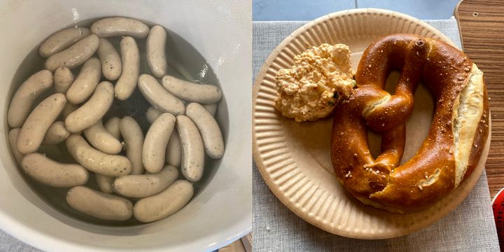 Weißwurst und Brezel